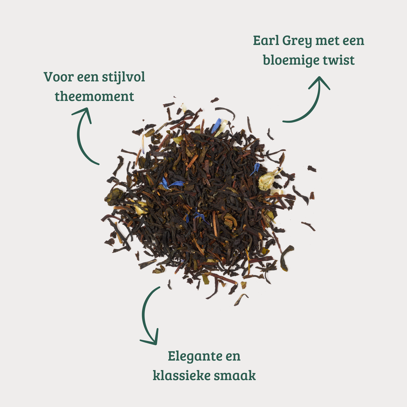Earl Grey - Zwarte Thee met Hibiscus en Korenbloembloesem
