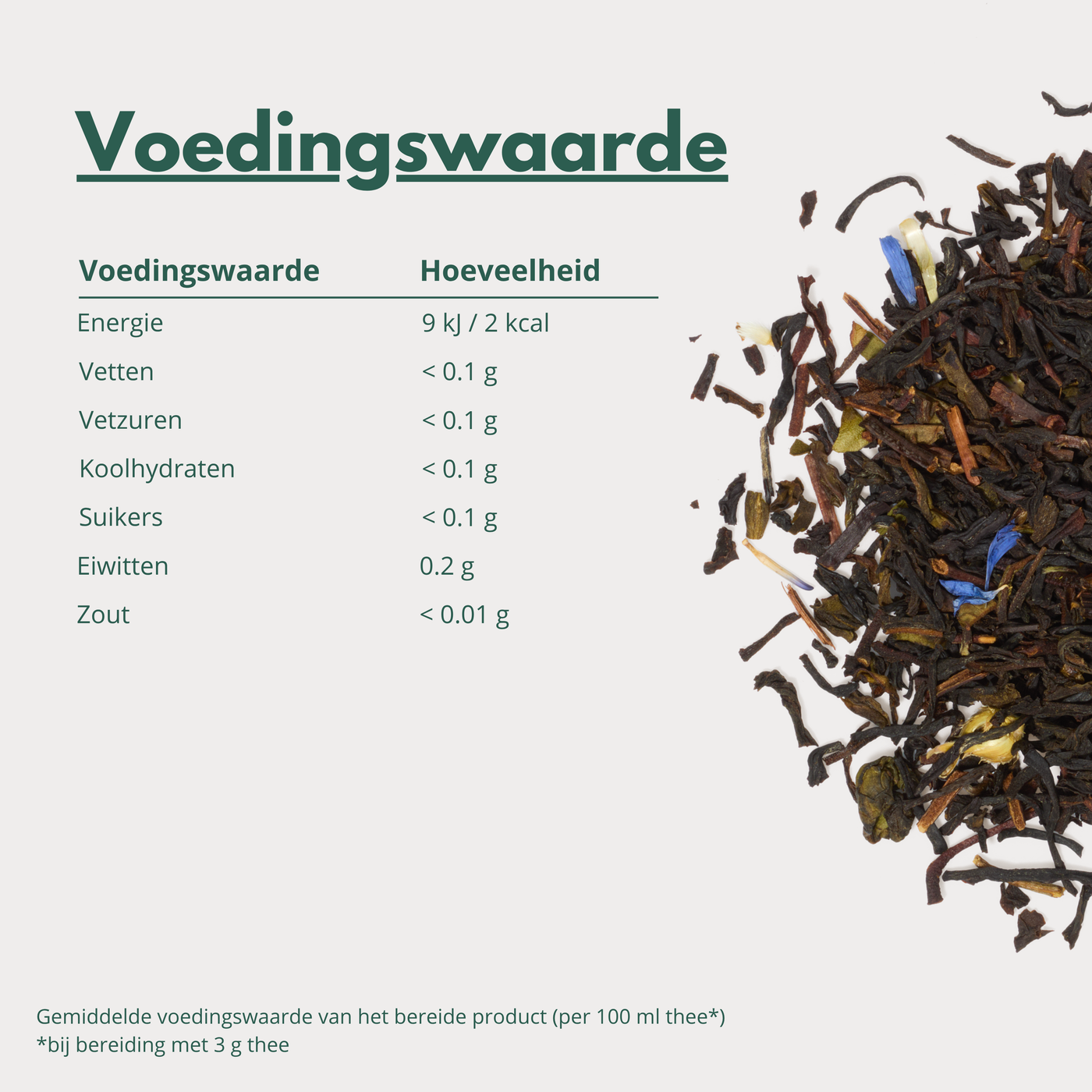 Earl Grey - Zwarte Thee met Hibiscus en Korenbloembloesem