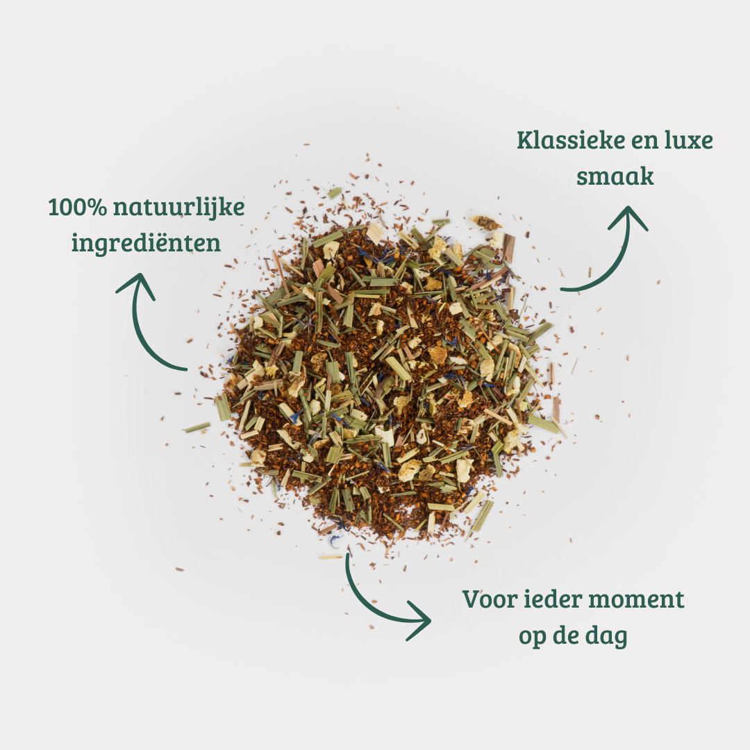 Rooibos - Zuid-Afrikaanse Rooibos mix met Citroengras en Sinaasappel