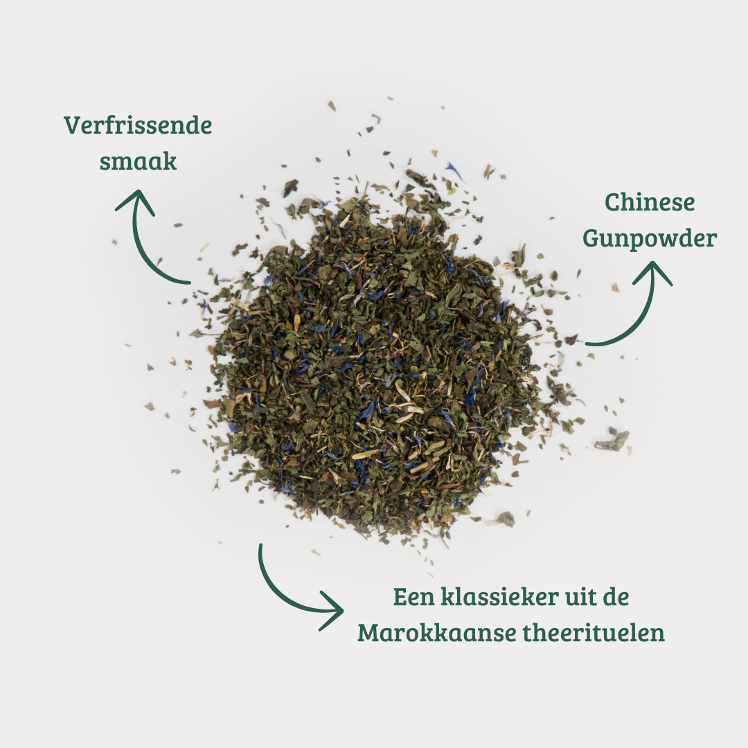 Marrakech Mint - Munt Thee met Chinese Gun Powder