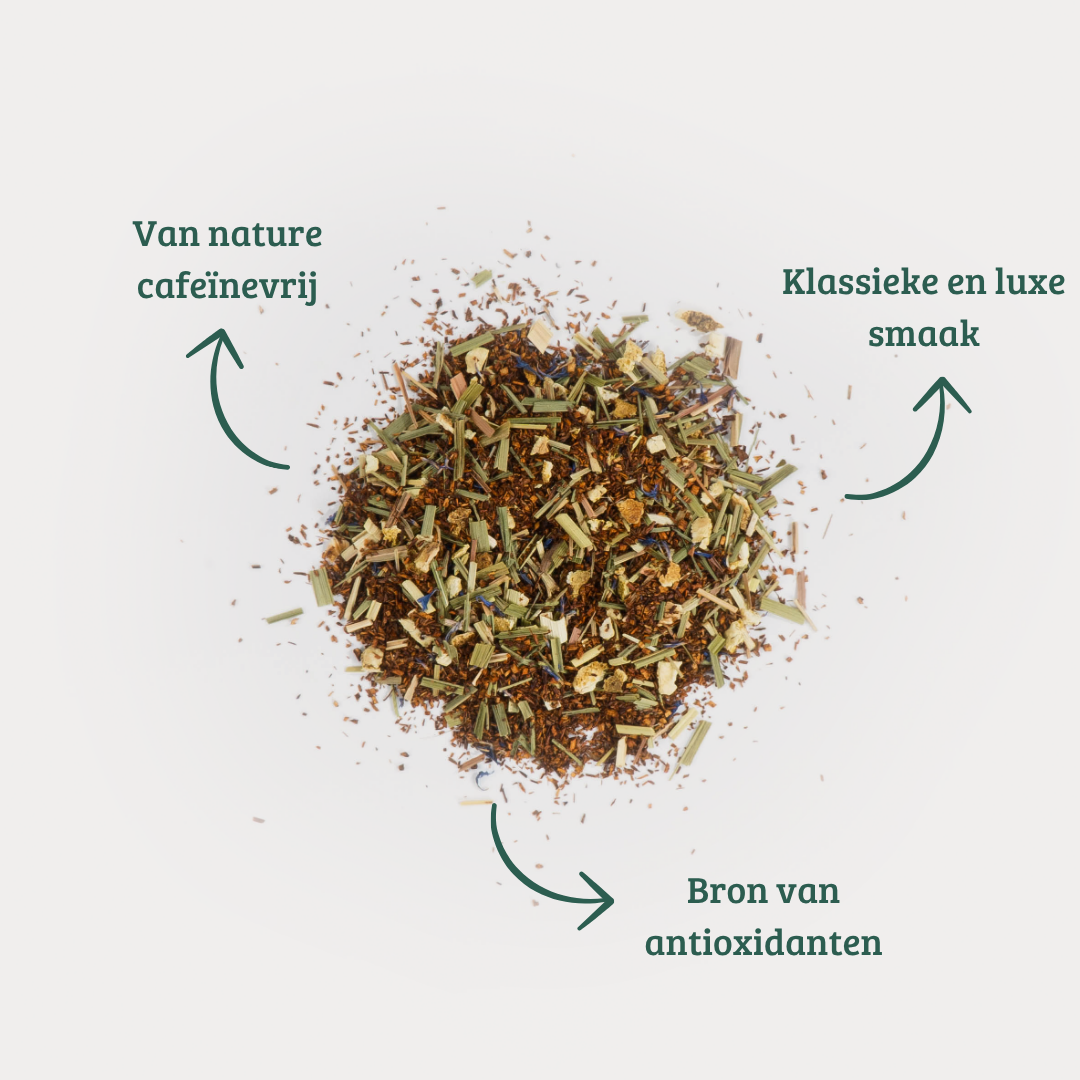 Rooibos - Zuid-Afrikaanse Rooibos mix met Citroengras en Sinaasappel