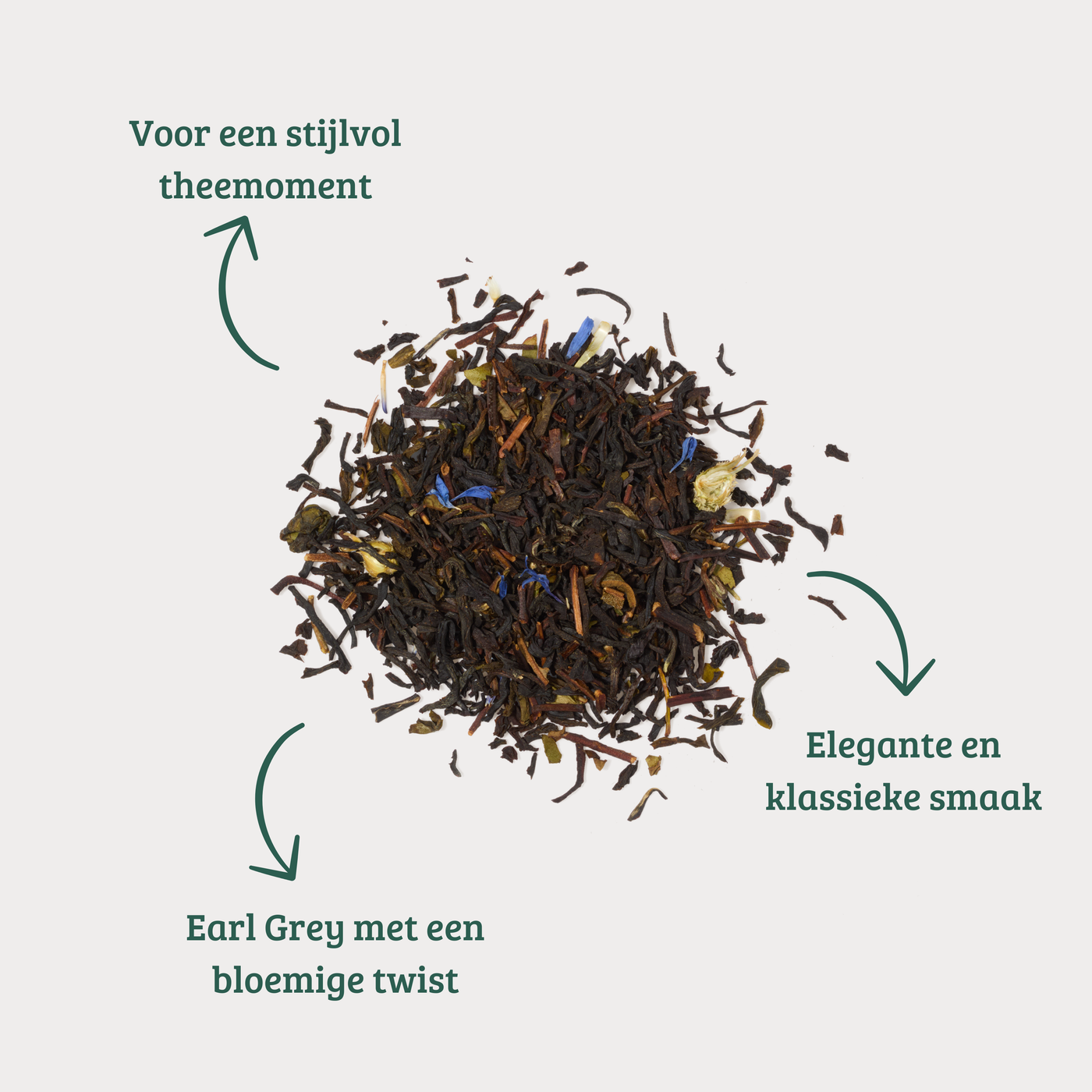 Earl Grey - Zwarte Thee met Hibiscus en Korenbloembloesem