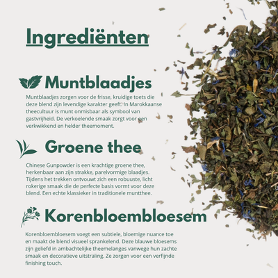 Marrakech Mint - Munt Thee met Chinese Gun Powder